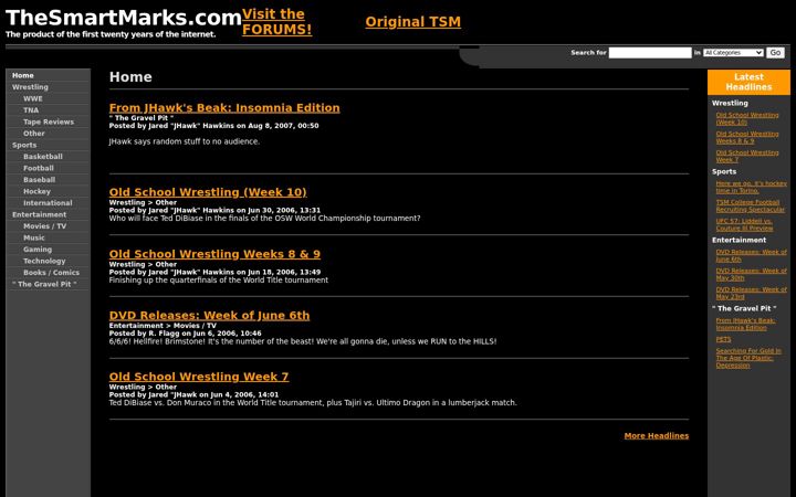 Screenshot of thesmartmarks.com