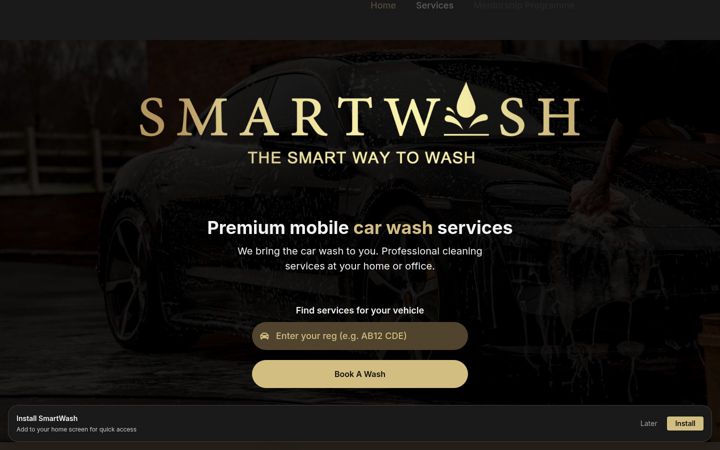 Screenshot of thesmartwash.co.uk