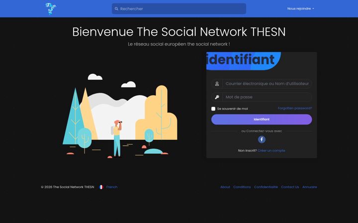 Screenshot of thesn.eu