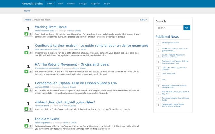 Screenshot of thesocialcircles.com