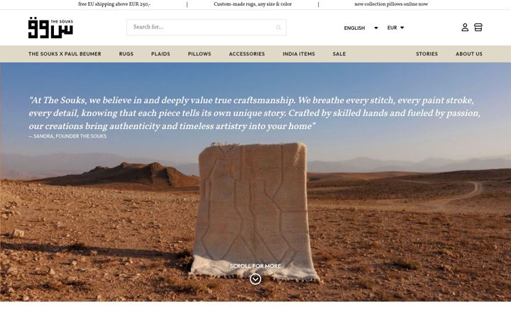 Screenshot of thesouks.com