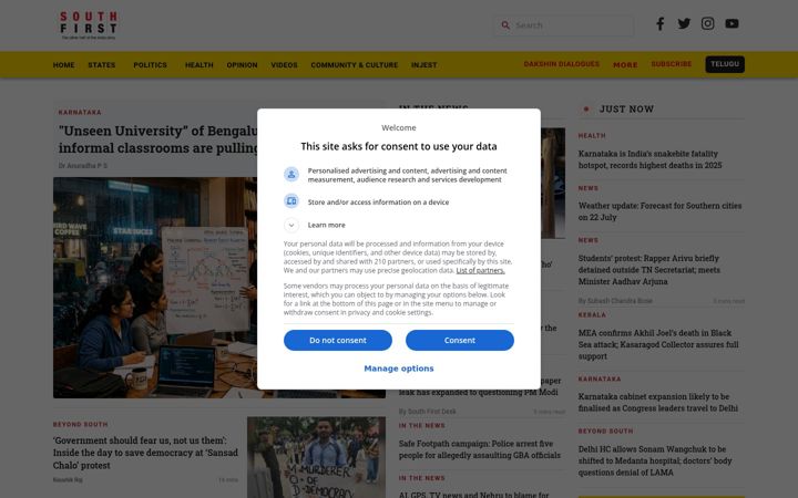 Screenshot of thesouthfirst.com