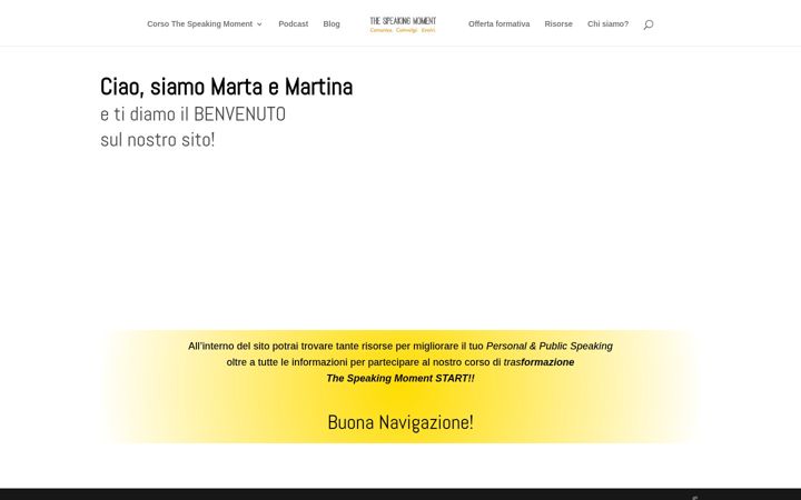 Skjermbilde av thespeakingmoment.com