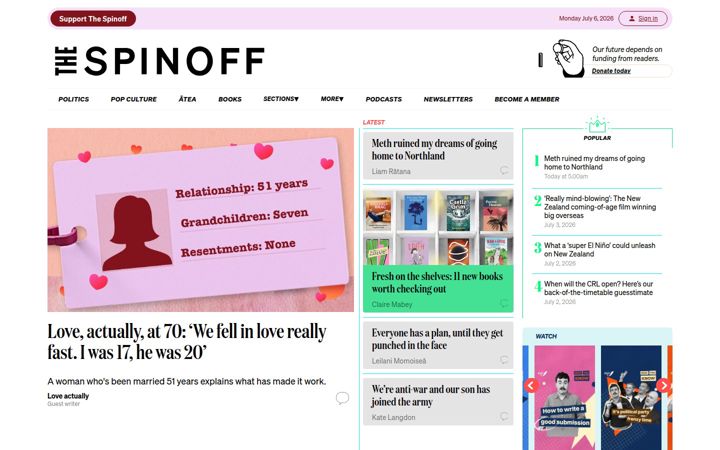 Screenshot of thespinoff.co.nz
