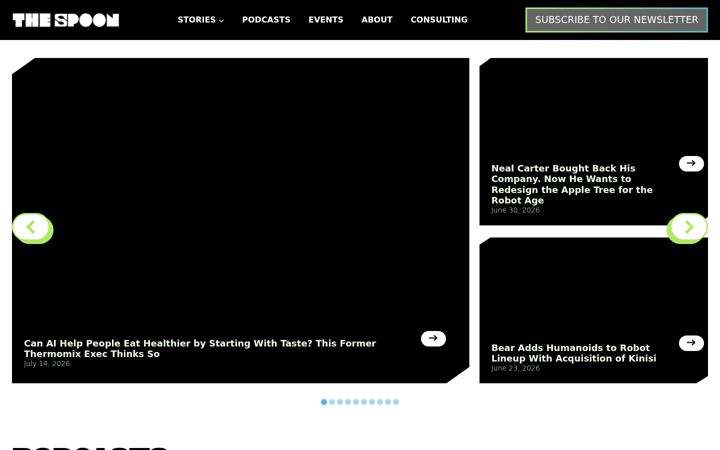 Screenshot of thespoon.tech