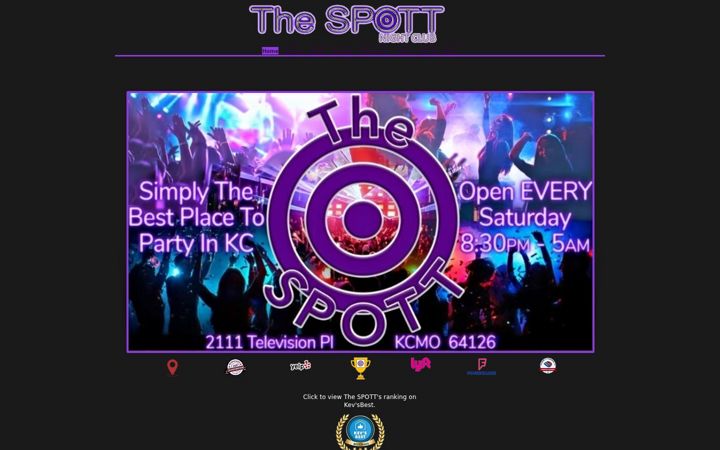 Screenshot of thespottkc.com