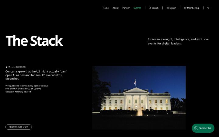 Screenshot of thestack.technology