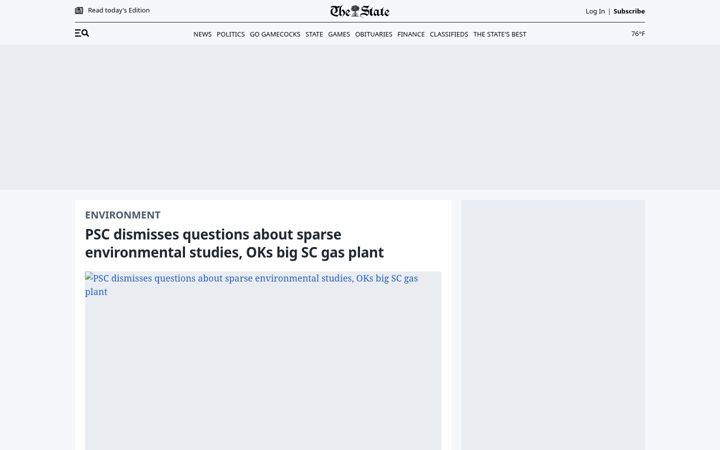 Screenshot του thestate.com