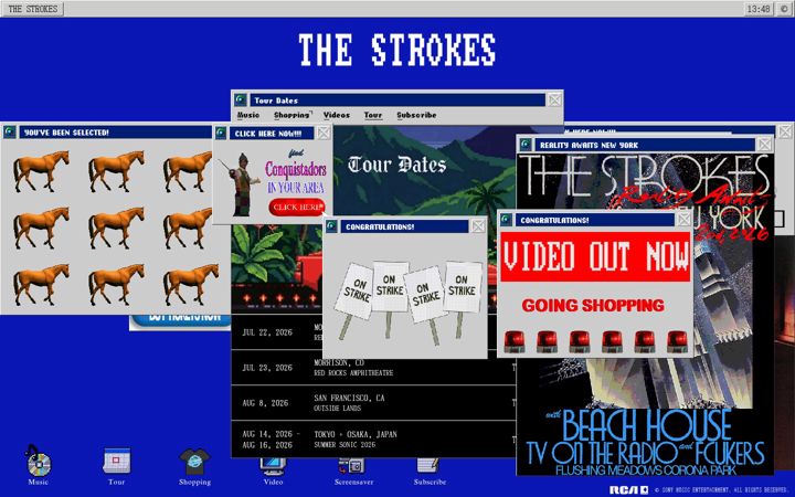 Screenshot of thestrokes.com