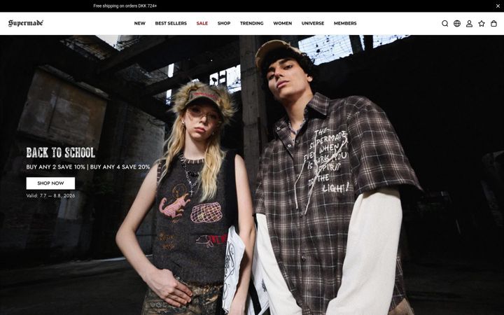 Screenshot of thesupermade.com