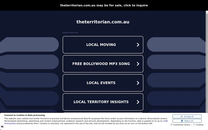 Screenshot of theterritorian.com.au