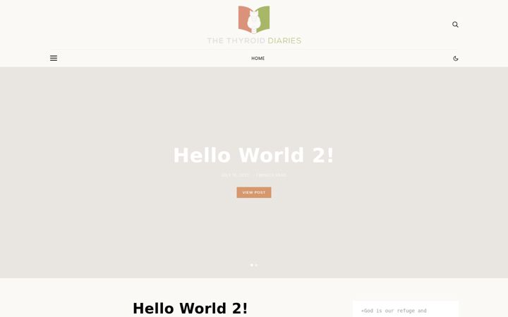Screenshot of thethyroiddiaries.com