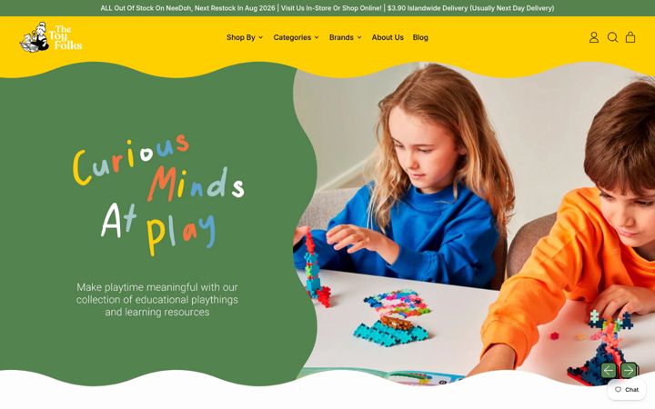 Screenshot of thetoyfolks.com