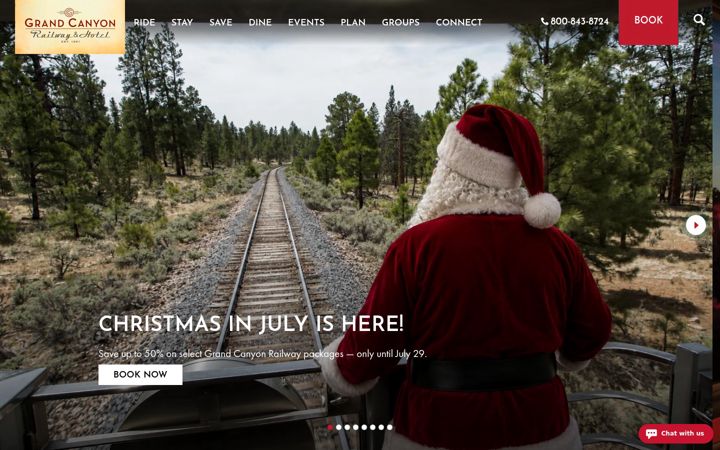 Screenshot of thetrain.com