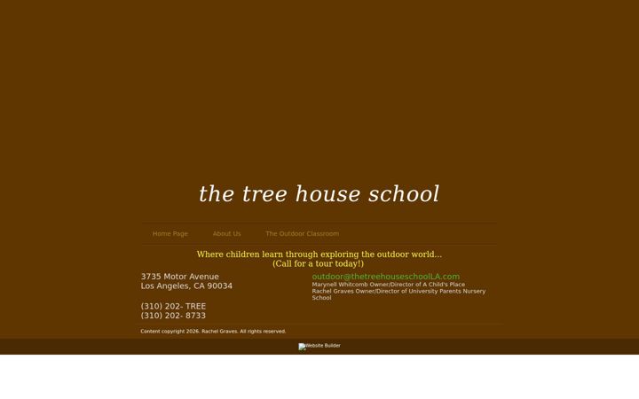 Capture d'écran de thetreehouseschoolla.com