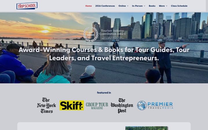 Ekrano kopija thetripschool.com