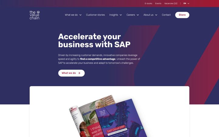 Screenshot of thevaluechain.eu