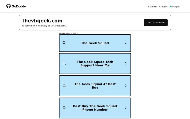 Screenshot of thevbgeek.com