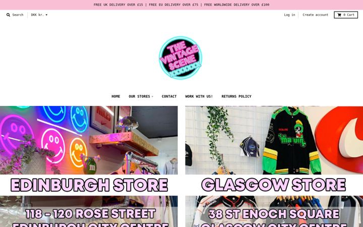Screenshot of thevintagescene.com
