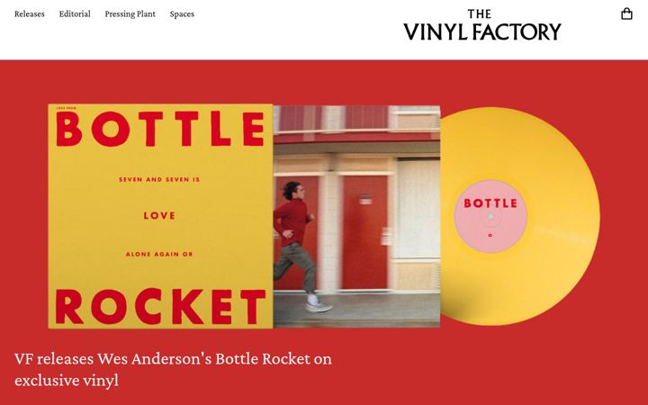 Screenshot of thevinylfactory.com