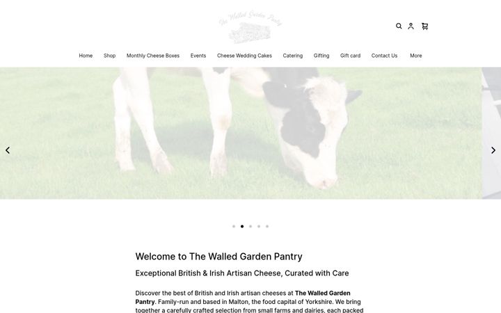 Screenshot of thewalledgardenpantry.co.uk