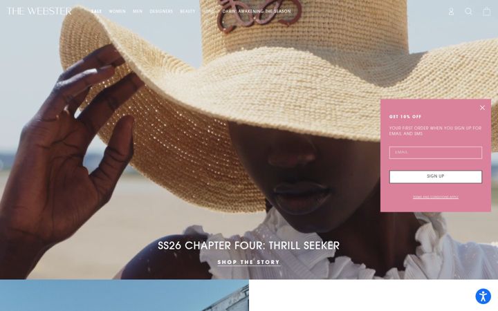Screenshot of thewebster.com