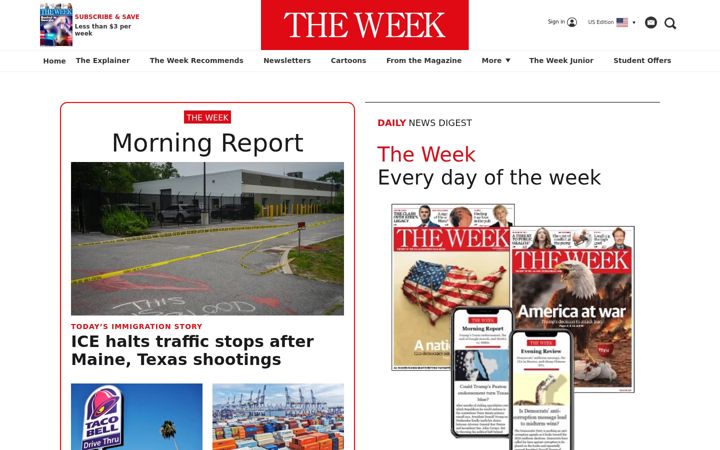 Skjermbilde av theweek.com