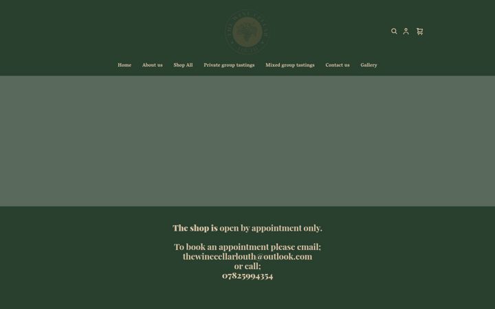 Ekrānuzņēmums no thewinecellarlouth.co.uk