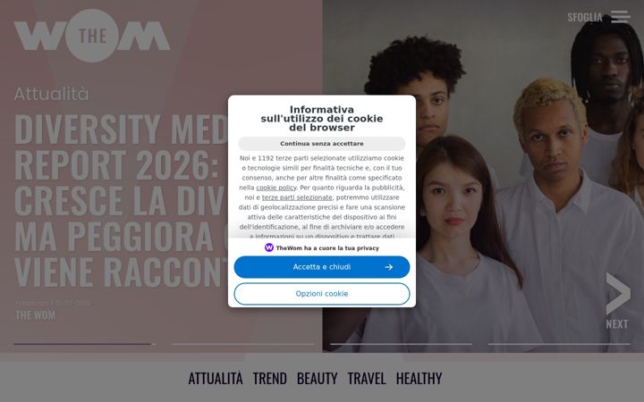 Screenshot του thewom.it