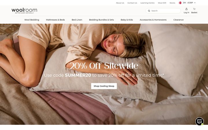 Zrzut ekranu thewoolroom.com