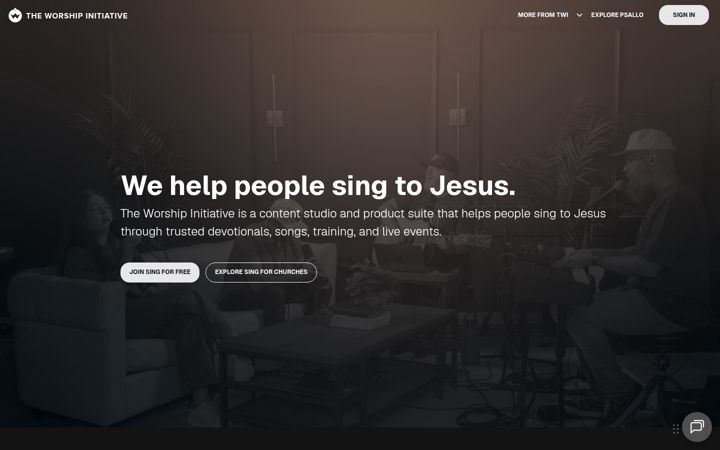 Screenshot of theworshipinitiative.com