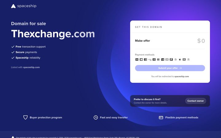 Screenshot of thexchange.com