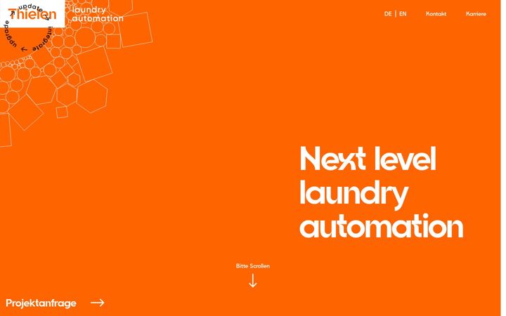 Screenshot of thielen-automation.com