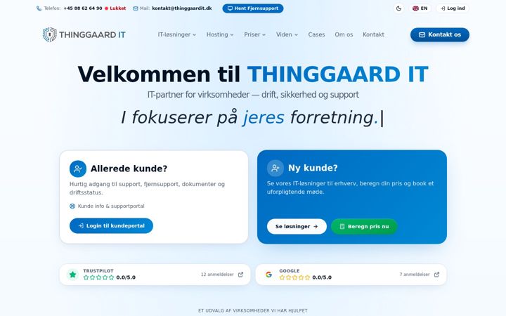Ekrano kopija thinggaardit.dk