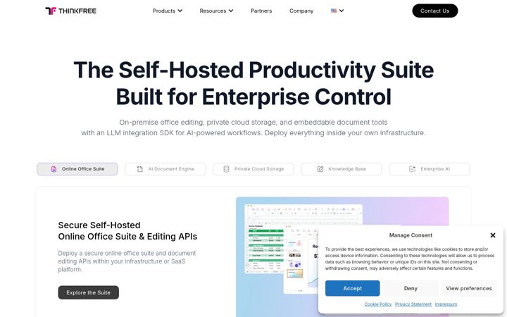 Screenshot of thinkfree.com