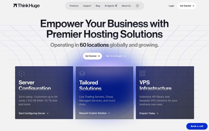 Screenshot of thinkhuge.net