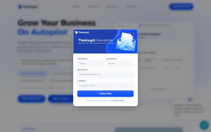Screenshot of thinkingai.io