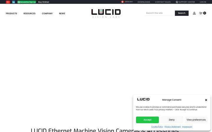 Captură de ecran a thinklucid.com