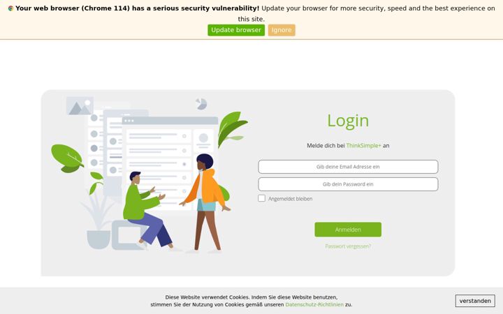 Screenshot of thinksimple.plus