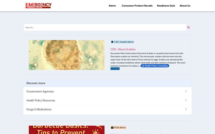 Screenshot of thinkweatherdaily.com