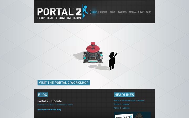 Zrzut ekranu thinkwithportals.com