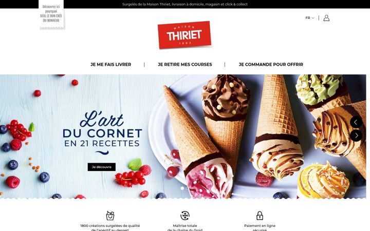 Screenshot of thiriet.com