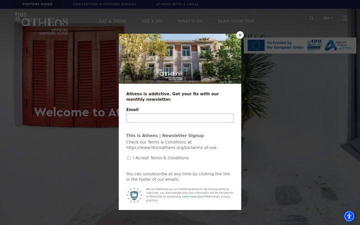 Screenshot of thisisathens.org