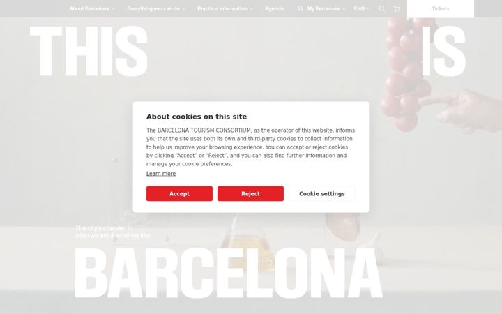 Screenshot of thisisbarcelona.com