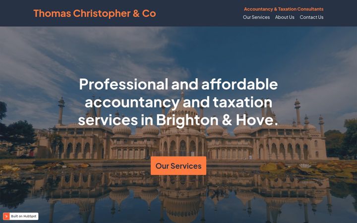 Screenshot of thomaschristopher.co.uk