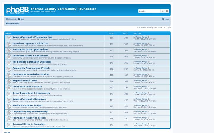 Screenshot of thomascountycommunityfoundation.com