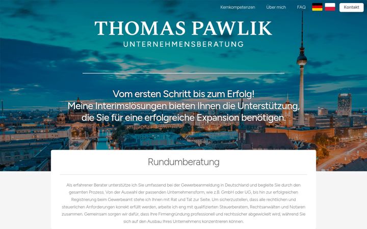 Screenshot of thomaspawlik.com