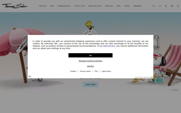 Skärmbild av thomassabo.com