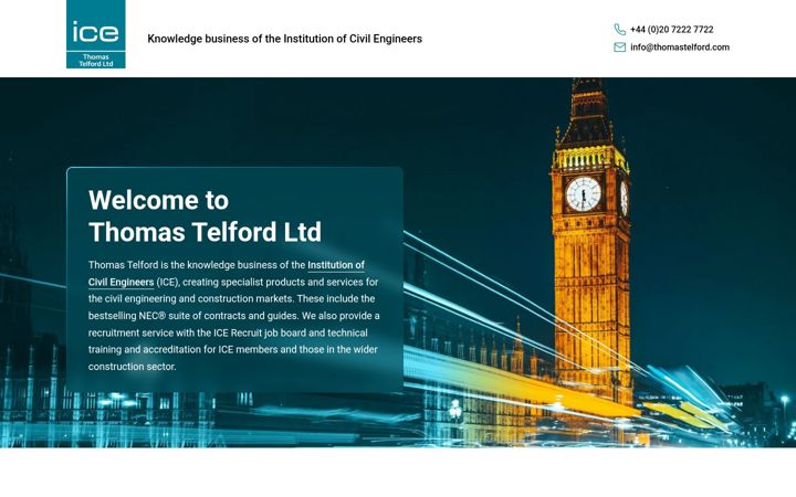 Screenshot of thomastelford.com