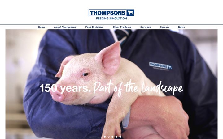 Screenshot of thompson.co.uk